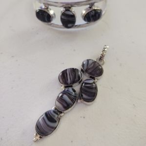 Reduced 🌹Agate Pendant & Cuff Bracelet